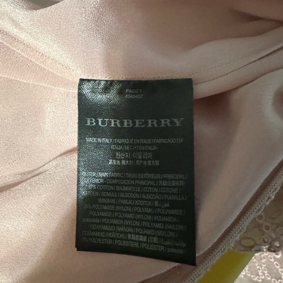 Burberry Blush Pink Lace Mini Dress - Picture 12 of 12
